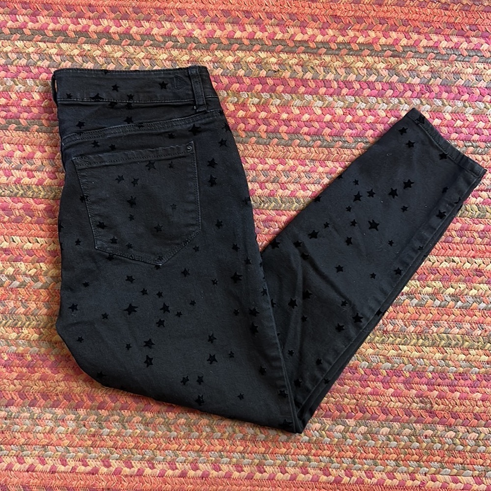 KENSIE JEANS BLACK STAR MIDRISE EFFORTLESS ANKLE JEANS
